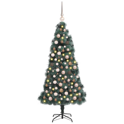Artificial Pre-lit Christmas Tree with Ball Set Green 150 cm