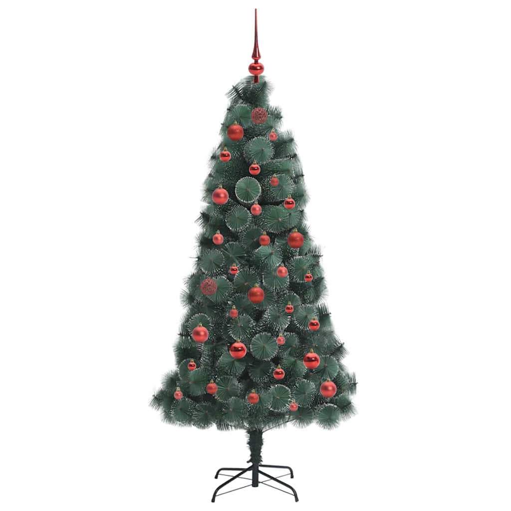 Artificial Pre-lit Christmas Tree with Ball Set Green 150 cm