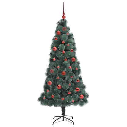 Artificial Pre-lit Christmas Tree with Ball Set Green 150 cm