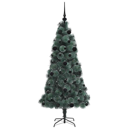 Artificial Pre-lit Christmas Tree with Ball Set Green 150 cm