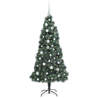Artificial Pre-lit Christmas Tree with Ball Set Green 150 cm