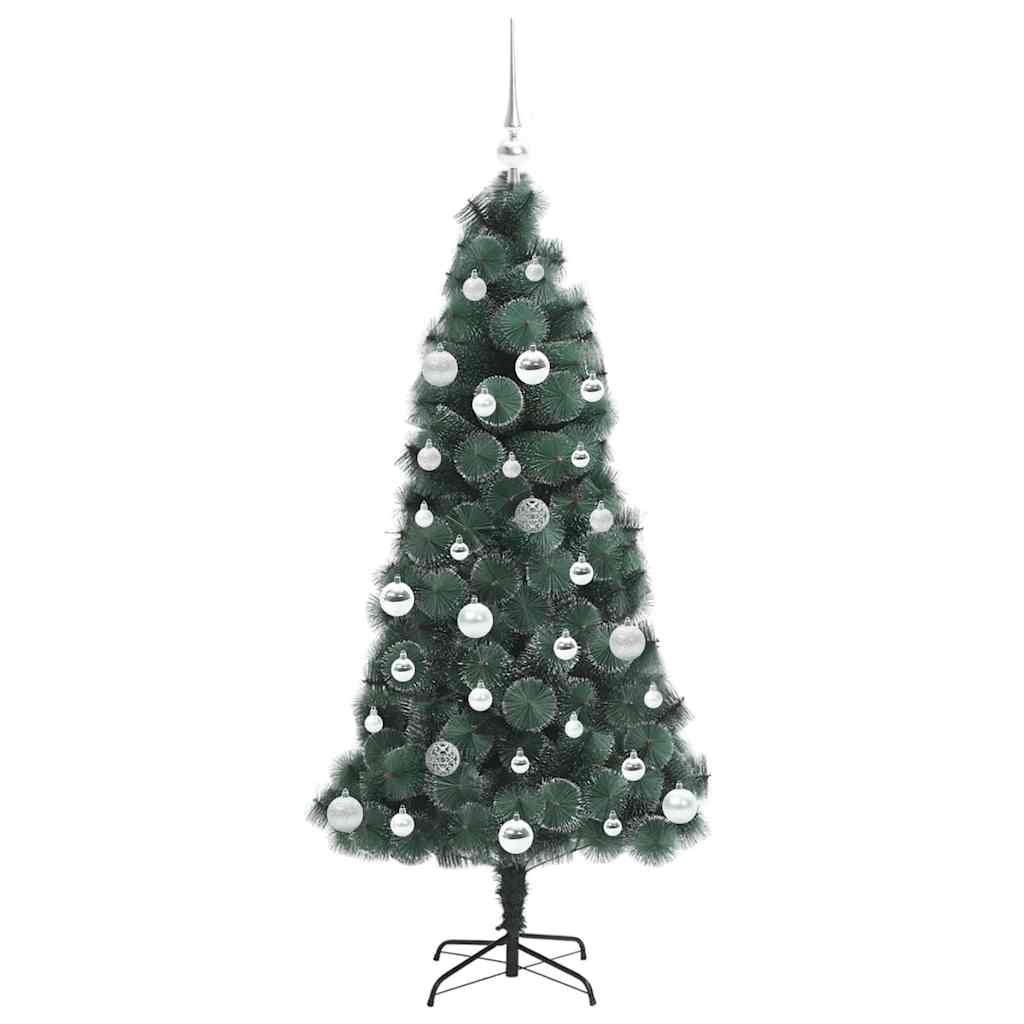 Artificial Pre-lit Christmas Tree with Ball Set Green 150 cm