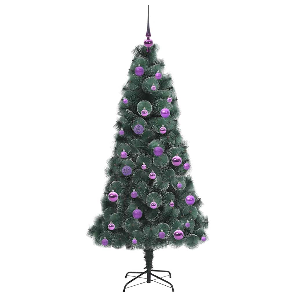 Artificial Pre-lit Christmas Tree with Ball Set Green 150 cm