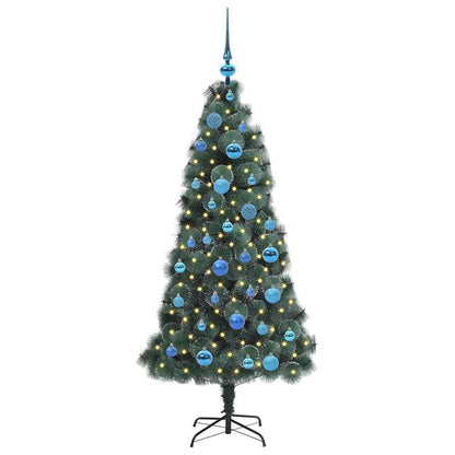 Artificial Pre-lit Christmas Tree with Ball Set Green 150 cm