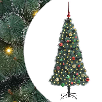 Artificial Pre-lit Christmas Tree with Ball Set Green 150 cm