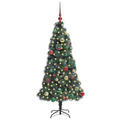 Artificial Pre-lit Christmas Tree with Ball Set Green 150 cm