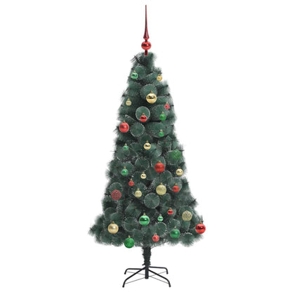 Artificial Pre-lit Christmas Tree with Ball Set Green 150 cm