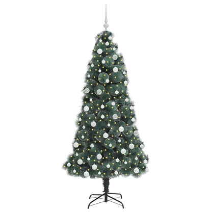 Artificial Pre-lit Christmas Tree with Ball Set Green 180 cm