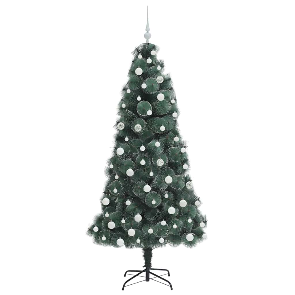 Artificial Pre-lit Christmas Tree with Ball Set Green 180 cm