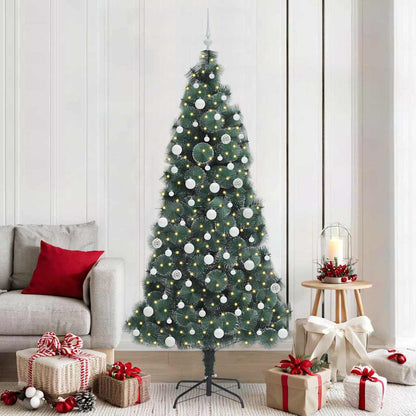 Artificial Pre-lit Christmas Tree with Ball Set Green 210 cm