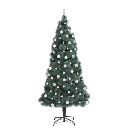 Artificial Pre-lit Christmas Tree with Ball Set Green 210 cm