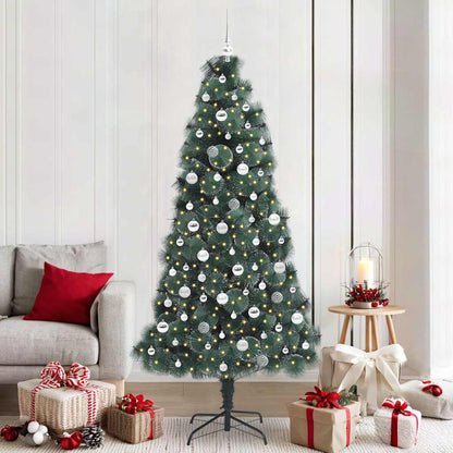 Artificial Pre-lit Christmas Tree with Ball Set Green 210 cm