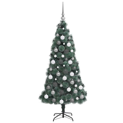 Artificial Pre-lit Christmas Tree with Ball Set Green 240 cm