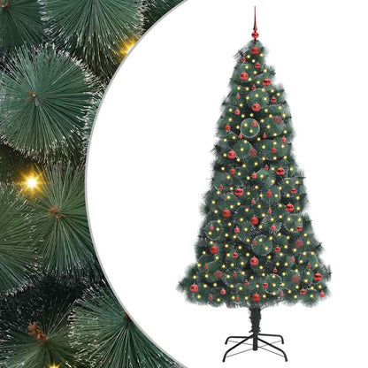 Artificial Pre-lit Christmas Tree with Ball Set Green 240 cm
