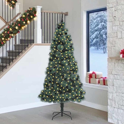 Artificial Pre-lit Christmas Tree with Ball Set Green 240 cm