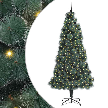 Artificial Pre-lit Christmas Tree with Ball Set Green 240 cm