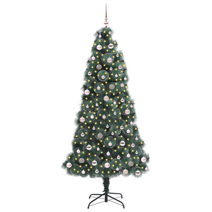 Artificial Pre-lit Christmas Tree with Ball Set Green 240 cm