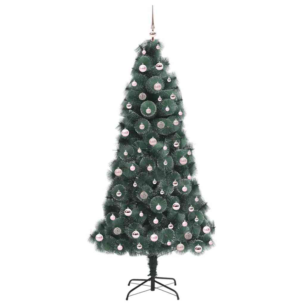 Artificial Pre-lit Christmas Tree with Ball Set Green 240 cm