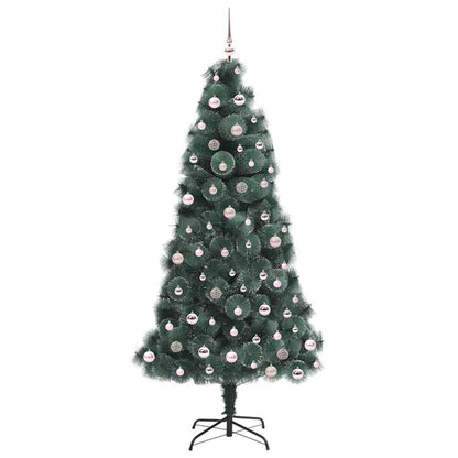Artificial Pre-lit Christmas Tree with Ball Set Green 240 cm