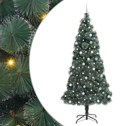 Artificial Pre-lit Christmas Tree with Ball Set Green 240 cm