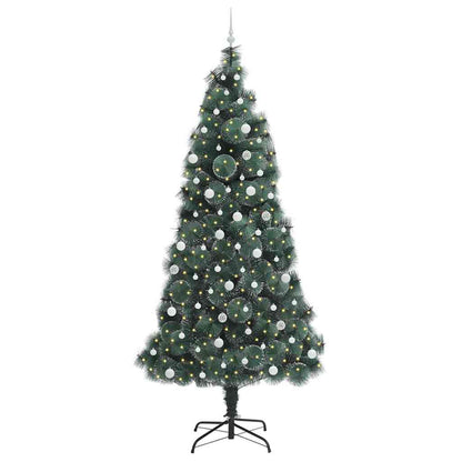 Artificial Pre-lit Christmas Tree with Ball Set Green 240 cm