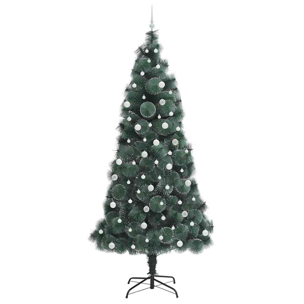 Artificial Pre-lit Christmas Tree with Ball Set Green 240 cm
