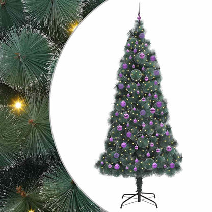 Artificial Pre-lit Christmas Tree with Ball Set Green 240 cm