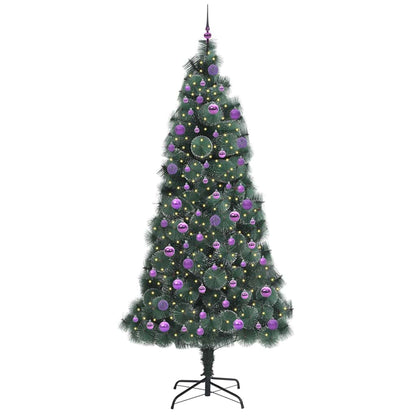 Artificial Pre-lit Christmas Tree with Ball Set Green 240 cm