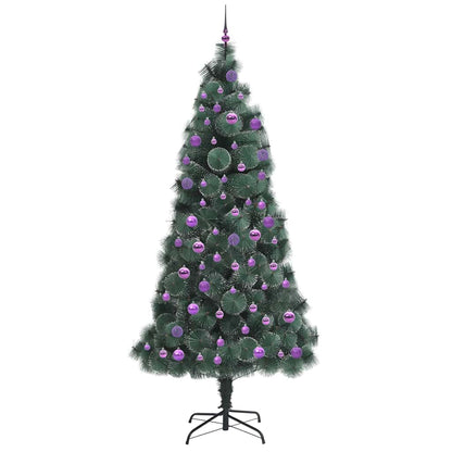 Artificial Pre-lit Christmas Tree with Ball Set Green 240 cm