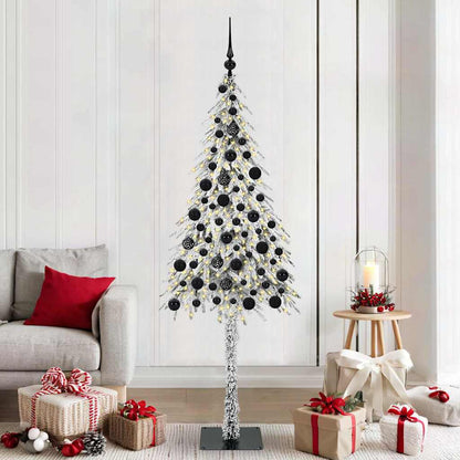 Christmas Tree with 300 LEDs White 180 cm PE and Steel