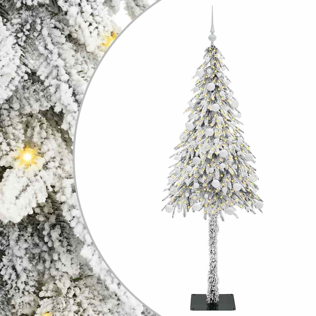 Christmas Tree with 300 LEDs White 180 cm PE and Steel