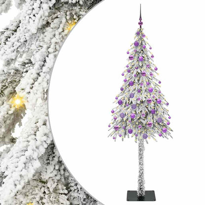 Christmas Tree with 300 LEDs White 180 cm PE and Steel