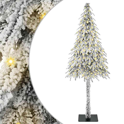Christmas Tree with 300 LEDs White 210 cm PE and Steel