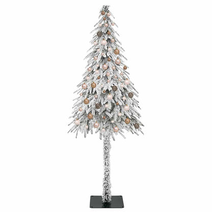 Christmas Tree with 300 LEDs White 210 cm PE and Steel