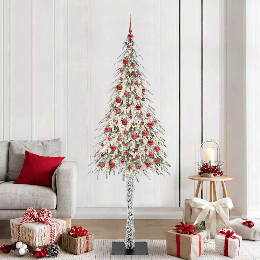 Christmas Tree White 210 cm PE and Steel