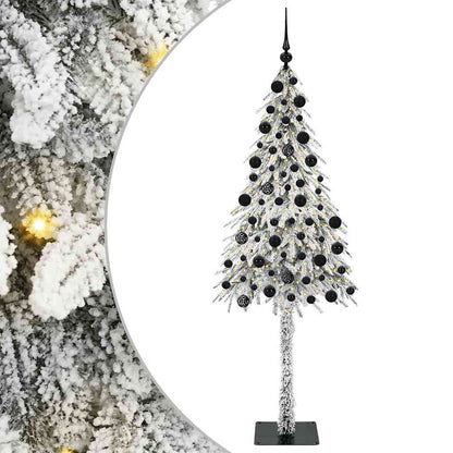 Christmas Tree with 300 LEDs White 210 cm PE and Steel