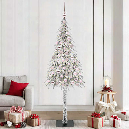 Christmas Tree with 300 LEDs White 210 cm PE and Steel
