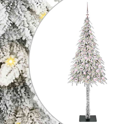 Christmas Tree with 300 LEDs White 210 cm PE and Steel