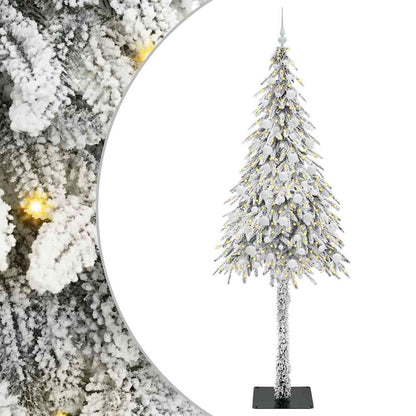 Christmas Tree with 300 LEDs White 210 cm PE and Steel