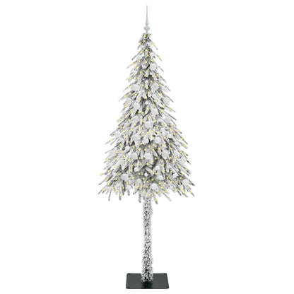 Christmas Tree with 300 LEDs White 210 cm PE and Steel