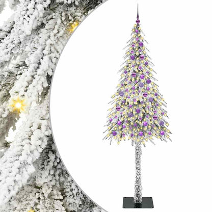 Christmas Tree with 300 LEDs White 210 cm PE and Steel