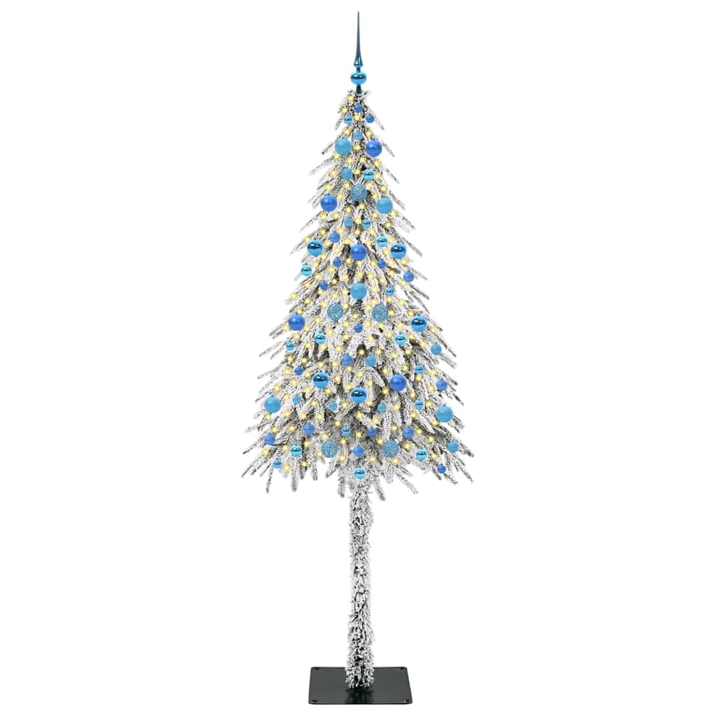 Christmas Tree with 300 LEDs White 210 cm PE and Steel