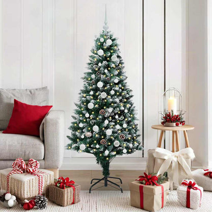 Artificial Christmas Tree with 150 LEDs with Stand Green 150 cm