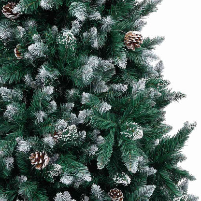 Artificial Christmas Tree with 300 LEDs with Stand Green 210 cm