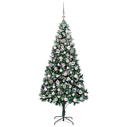 Artificial Christmas Tree with 300 LEDs with Stand Green 210 cm