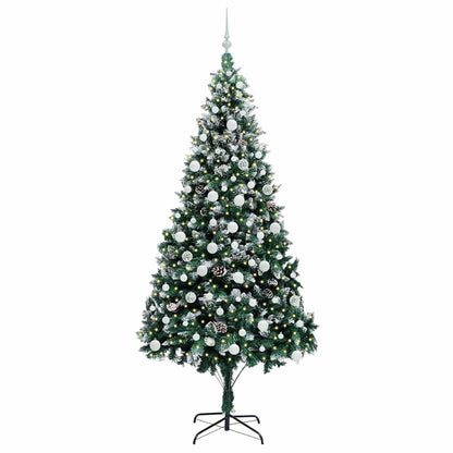 Artificial Christmas Tree with 300 LEDs with Stand Green 210 cm