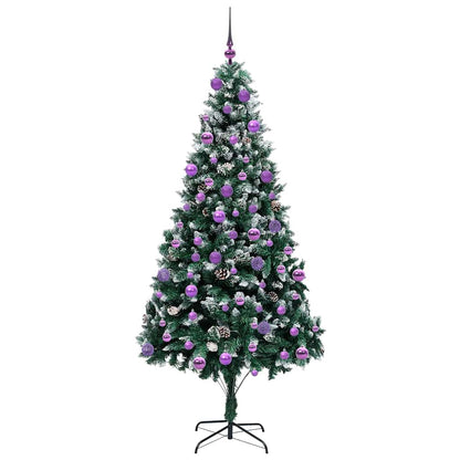 Artificial Christmas Tree with 300 LEDs with Stand Green 210 cm
