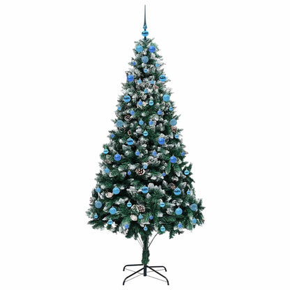 Artificial Christmas Tree with 300 LEDs with Stand Green 210 cm