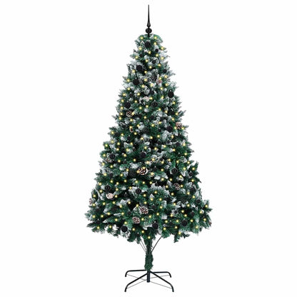 Artificial Christmas Tree with 300 LEDs with Stand Green 240 cm