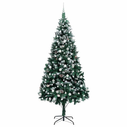 Artificial Christmas Tree with 300 LEDs with Stand Green 240 cm